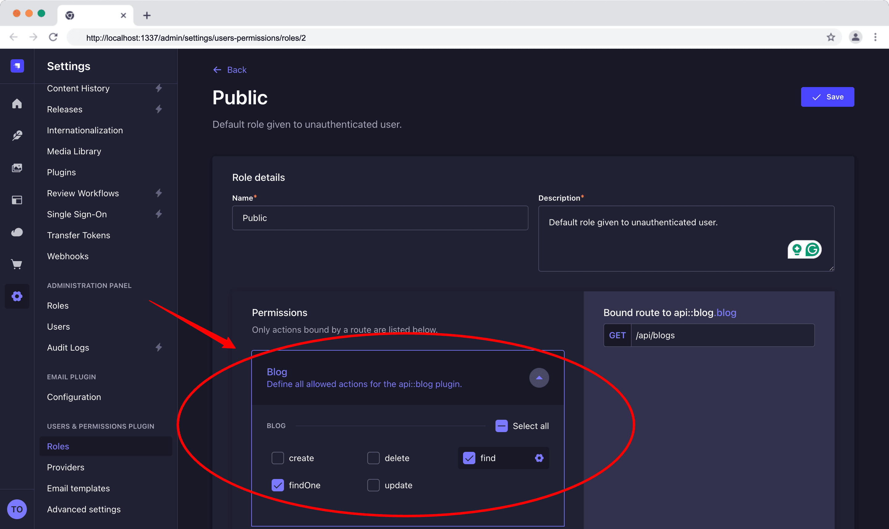 enable API Permission for Blog Collection.png
